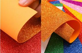 img 1 attached to ✨ Glitter Foam Sheet Sparkles: Self Adhesive 10-Pack for Children's Craft Activities - DIY Cutters Art &amp; Assorted Colors