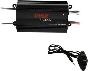 img 4 attached to 🔊 Pyle Auto Marine Amplifier - 4-Channel, 200 Watt RMS 4 OHM Full Range Stereo with Wireless Bluetooth & Prime Speaker - High Crossover HD Audio Multi Channel System (PLMRMB4CB, Black)