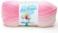 🍓 strawberry delight: lion brand yarn 923-207 ice cream yarn logo