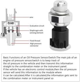 img 1 attached to 🚗 Кэмпер Chevrolet Silverado Suburban Tahoe GMC Sierra Yukon Impala Pontiac G8 GM Оборудование Датчик давления масла Переключатель блока передач 12673134 213-4411 12596951 12621234 - Совместим с PS690 PS508 PS711