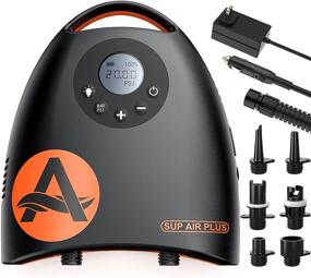 img 4 attached to Awesafe 20PSI Electric SUP Air Pump | 7800mAh Rechargeable Battery | Inflatable Paddle Boards | High Pressure | Dual Stage Inflation | Auto-Off | Deflation Function | AC Adapter & 12V DC Car Connector