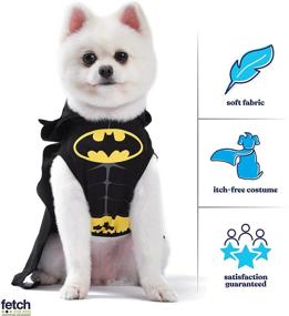 img 1 attached to 🦇 Ultimate Batman Dog Costume: Comfortable Hooded Superhero Costume for All Dogs, Halloween Costumes for Dogs and Dog Breeds