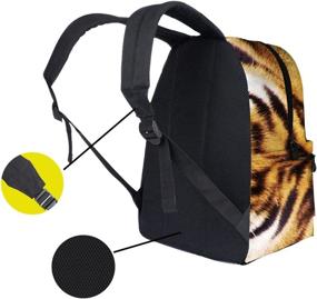 img 1 attached to JeremySport Canvas Animal Tiger School Backpacks