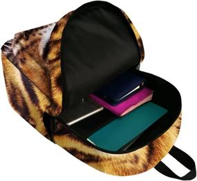 img 2 attached to JeremySport Canvas Animal Tiger School Backpacks