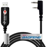 mirkit usb ftdi programming cable model 3 black for flashing analogue ham radio: baofeng logo