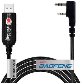 img 4 attached to Mirkit USB FTDI Programming Cable Model 3 Black For Flashing Analogue Ham Radio: Baofeng