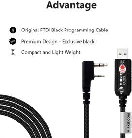 img 2 attached to Mirkit USB FTDI Programming Cable Model 3 Black For Flashing Analogue Ham Radio: Baofeng