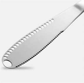 img 3 attached to 🔪 Efficient Stainless Spreader: Versatile Chopping Tool with Serrated Edge