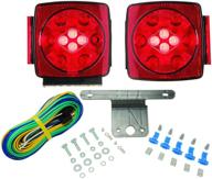 🚦 blazer c7425 led square trailer light kit with integrated back-up lights, 20-inch logo