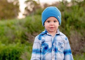 img 2 attached to 👶 Adorable Born to Love Baby Boy's Stripe Beanie Baby Hat – A Must-Have Accessory!