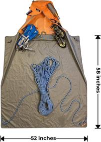 img 2 attached to 🧗 Large Rock Climbing Rope Bag with Full-sized Tarp and Chalk Bag I Limited Edition Climbing Gear for Rock Climbing Rope I Durable Rope Bag for Enhanced Climbing Experience