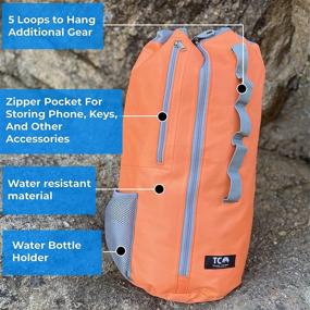 img 3 attached to 🧗 Large Rock Climbing Rope Bag with Full-sized Tarp and Chalk Bag I Limited Edition Climbing Gear for Rock Climbing Rope I Durable Rope Bag for Enhanced Climbing Experience