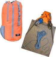 🧗 large rock climbing rope bag with full-sized tarp and chalk bag i limited edition climbing gear for rock climbing rope i durable rope bag for enhanced climbing experience logo