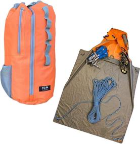 img 4 attached to 🧗 Large Rock Climbing Rope Bag with Full-sized Tarp and Chalk Bag I Limited Edition Climbing Gear for Rock Climbing Rope I Durable Rope Bag for Enhanced Climbing Experience