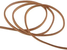 img 1 attached to Premium Quality ZKC 3mm x100 Yards Coffee Suede Cord: Ideal for Bracelet, Necklace, Beading & More!