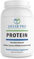 jaylab pro protein powder: 100% optimal whey protein for keto diets - delicious chocolate flavor & gold standard quality logo