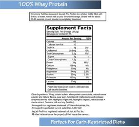 img 3 attached to Jaylab Pro Protein Powder: 100% Optimal Whey Protein for Keto Diets - Delicious Chocolate Flavor & Gold Standard Quality