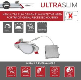 img 1 attached to 💡 Nadair SL4 550CT 24BN: The Ultimate Dimmable Recessed Junction for Enhanced Lighting