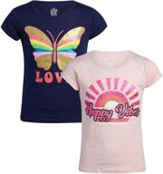 🌟 star ride graphic girls' t-shirt - stylish girls' clothing for tops, tees & blouses logo