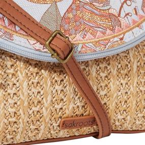 img 2 attached to 👜 Sakroots Pacific Straw Crossbody Multi Women's Handbags & Wallets: Fashionable and Functional Accessories for Every Woman