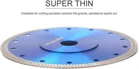 img 1 attached to 💎 High Performance Super Thin Diamond Tile Blade (7") for Cutting Porcelain, Granite, and Marbles