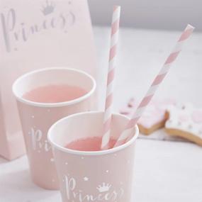 img 2 attached to 🥤 ALINK Biodegradable Pink Paper Straws - 100 Pack for Juice, Cocktail, Smoothies, Birthdays, Weddings, Showers, and Christmas Decorations