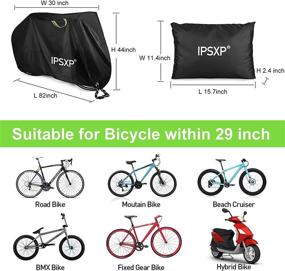 img 3 attached to IPSXP Bike Cover for 1-3 Bikes: Waterproof, Anti-UV, Ripstop Material, 29er Mountain Road Electric Bike Motorcycle Outdoor Storage with Lock Hole & Storage Bag (L 208 x H 112 x W 76cm)