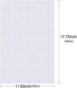 img 2 attached to 🎨 BS 4 Pieces 14 Count Classic Reserve Aida Cloth for Cross Stitch, White, 12 by 18-Inch