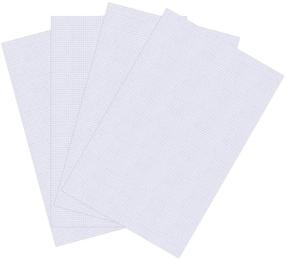 img 4 attached to 🎨 BS 4 Pieces 14 Count Classic Reserve Aida Cloth for Cross Stitch, White, 12 by 18-Inch