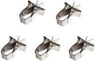 🦜 balacoo birds food holders: stainless steel clips for parrot fruit and vegetable feeding in bird cages - set of 3 accessories ideal for budgie, parakeet, cockatiel, and conure logo