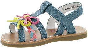 img 1 attached to 👣 Adorable and Comfortable Rachel Shoes Lillyann Girls' Toddler Sandal - Perfect for Little Feet