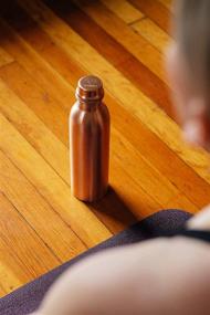 img 1 attached to Enhance Your Wellbeing with Berigora 30oz Pure Copper Water Bottle Ayurvedic