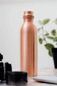 img 2 attached to Enhance Your Wellbeing with Berigora 30oz Pure Copper Water Bottle Ayurvedic