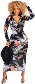 img 2 attached to Xuan2Xuan3 Dresses Printed Bodycon Evening Women's Clothing