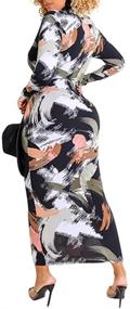 img 1 attached to Xuan2Xuan3 Dresses Printed Bodycon Evening Women's Clothing