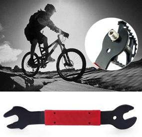 img 2 attached to 🔧 tpbony Double Sided Bike Pedal Wrench: Versatile 15/16/17mm Bicycle Removal and Repair Tool