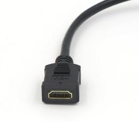 img 3 attached to 🔌 VCE 5-Pack HDMI Кейстоун Jack Адаптер - HDMI Женский к Женской Пигтейл Удлинительный Кабель, Разъем Jack, длиной 6 дюймов