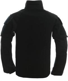 img 1 attached to 👕 TACVASEN Men's Military Shirts: Slim Fit Pullover, Long Sleeve, 1/4 Zip T-Shirt - Tactical Comfort for Active Men