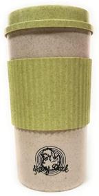 img 3 attached to Hairy Duck - 100% Bamboo Reusable Portable Cup - Eco-friendly & Dishwasher Safe - 16oz with Sleeve, Lid & Stir Stick