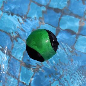 img 2 attached to 🏊 Airoads Water Bouncing Ball Hand Stress Relief Ball 2 Pack for Swimming Pool, Beach, Ocean and Outdoor Activity - Yellow & Green, 5.5cm