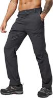 mier men's hiking pants | stretch ripstop nylon travel trousers – lightweight, quick dry & water-resistant логотип