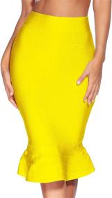 img 4 attached to 👗 IFashion Bandage Bodycon Mermaid Dress for Women's Clothing