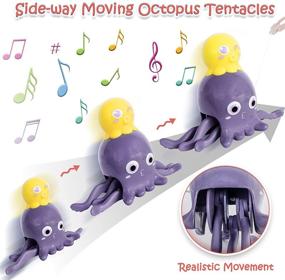 img 1 attached to 🐙 COLOROUND Octopus Baby Musical Crawling Toys - Push & Pull Walking Learning Drag Toys for Babies 6-12, 12-18 Months, Toddlers 1-3 Year Old - Music & Light Up Developmental Toy Gift for Boys & Girls aged 1, 2, 3 Years Old