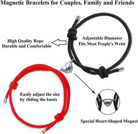 img 3 attached to Dlihc Bracelets Magnetic Boyfriend Girlfriend Girls' Jewelry