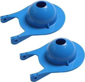 img 2 attached to High Performance 2 Pack Toilet Flapper Replacement by Hibbent - Easy to Install, Gerber 99-788 Compatible - Blue Color