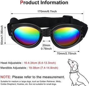 img 1 attached to Sunglasses Protection Adjustable Waterproof Windproof