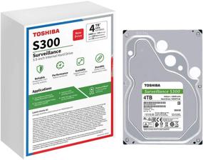 img 2 attached to 💾 Toshiba S300 4TB Внутренний жесткий диск для видеонаблюдения | CMR SATA 6 Гбит/с 5400 об/мин 128 МБ кэш-памяти | HDWT140UZSVAR