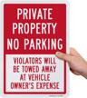 private property no parking sign logo
