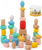 🪵 wooden balancing blocks for children by pidoko логотип