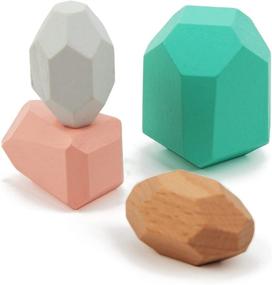 img 1 attached to 🪵 Wooden Balancing Blocks for Children by Pidoko